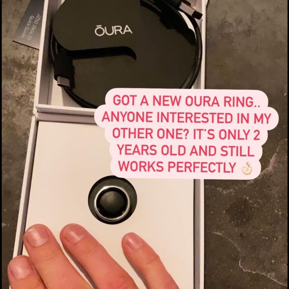 Sleep tracker Oura ring